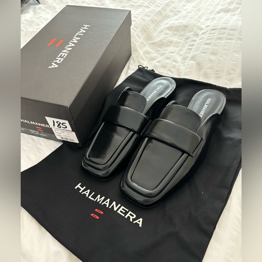 NWT halmanera loafer slides